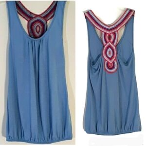 Kimchi Blue Tank Racerback Ribbon Back Details Size S